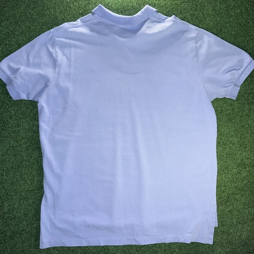 Polo Ralph Lauren Blue Polo Shirt Men's Size XL Orange Horse 100% Cotton